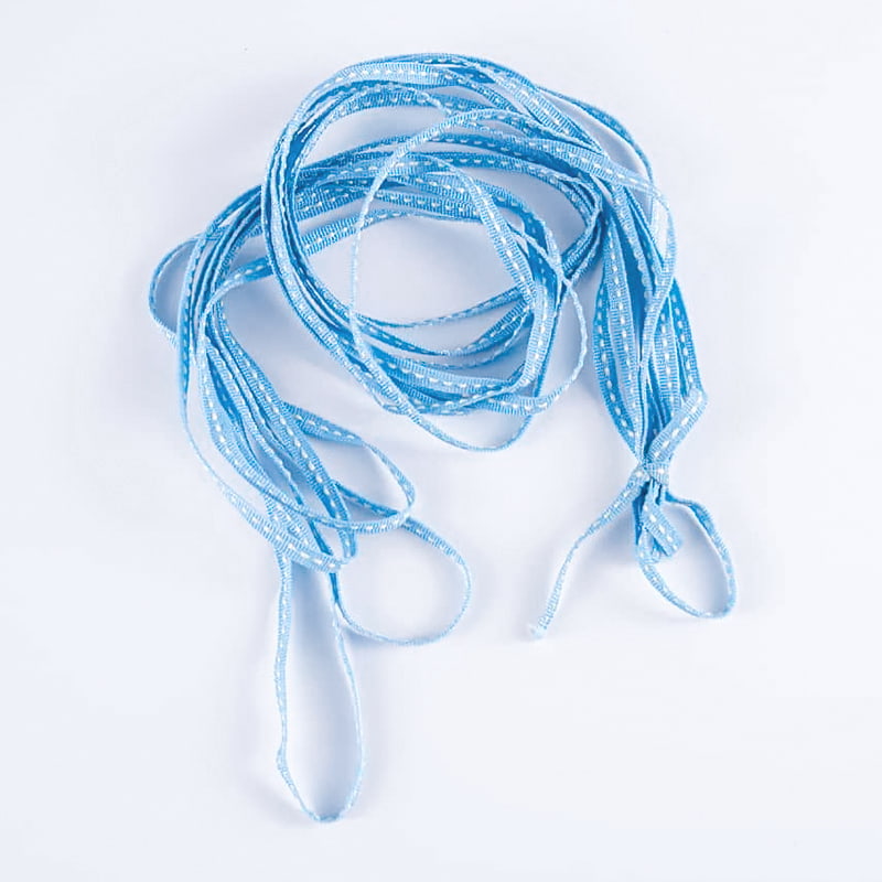 0,5 cm chingă din poliester pentru ambalaj cu flori punctate